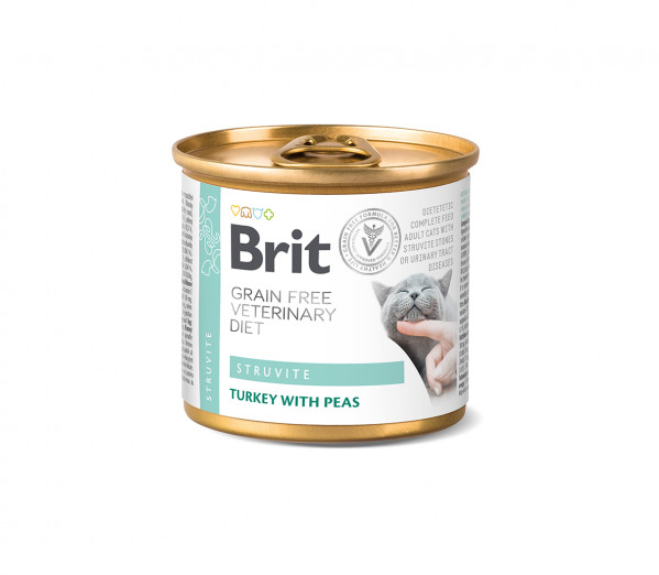 Brit GF Veterinary Diets kons. katėms Struvite 200g